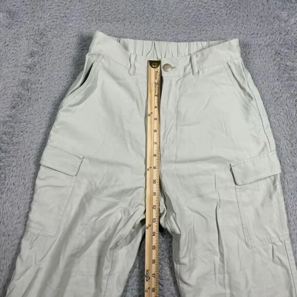 Uniqlo Womens Pants Green Size XS Cargo Jogger High Rise‎ Ankle Rayon Blend